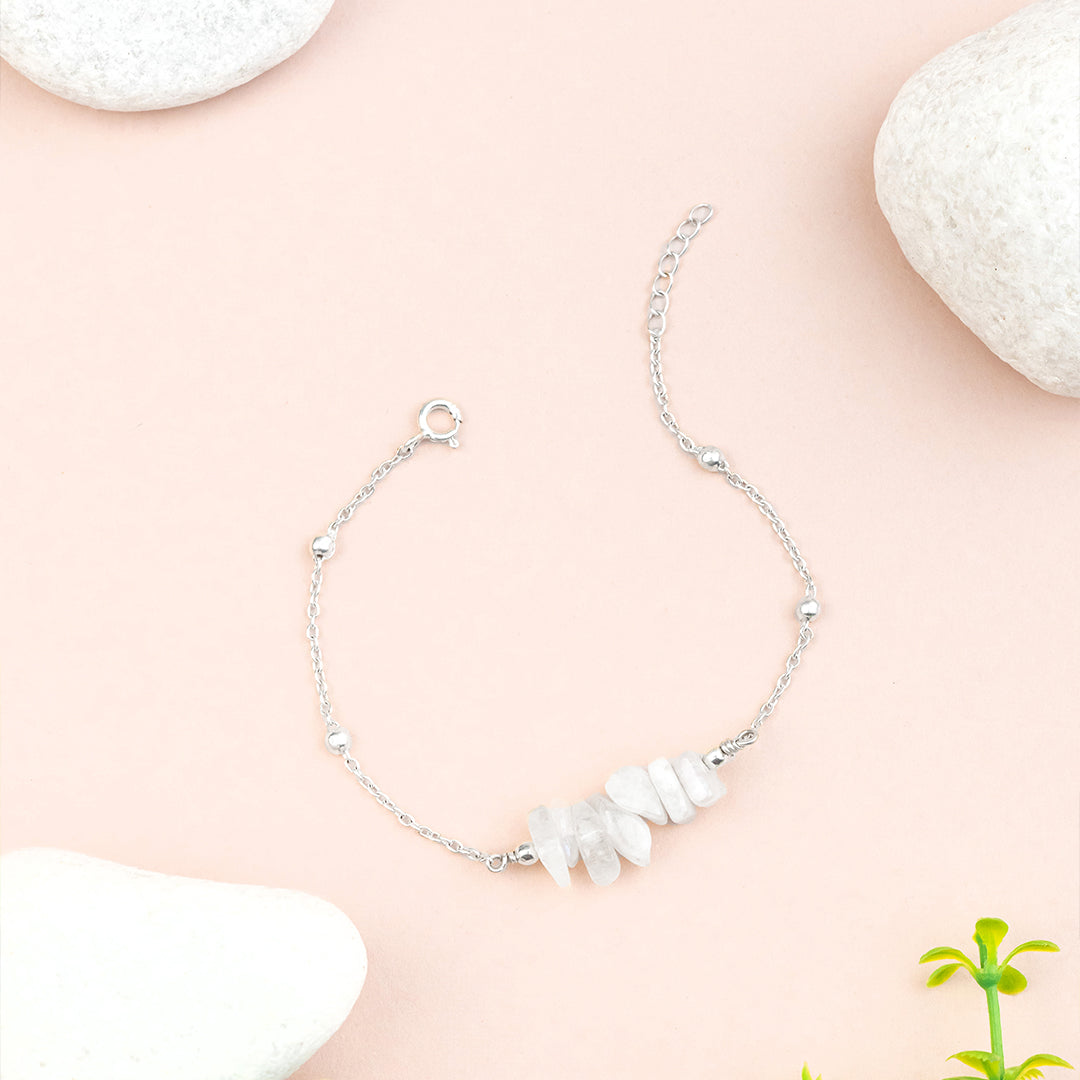 Saumya Moonstone Nurturing Bracelet |silver