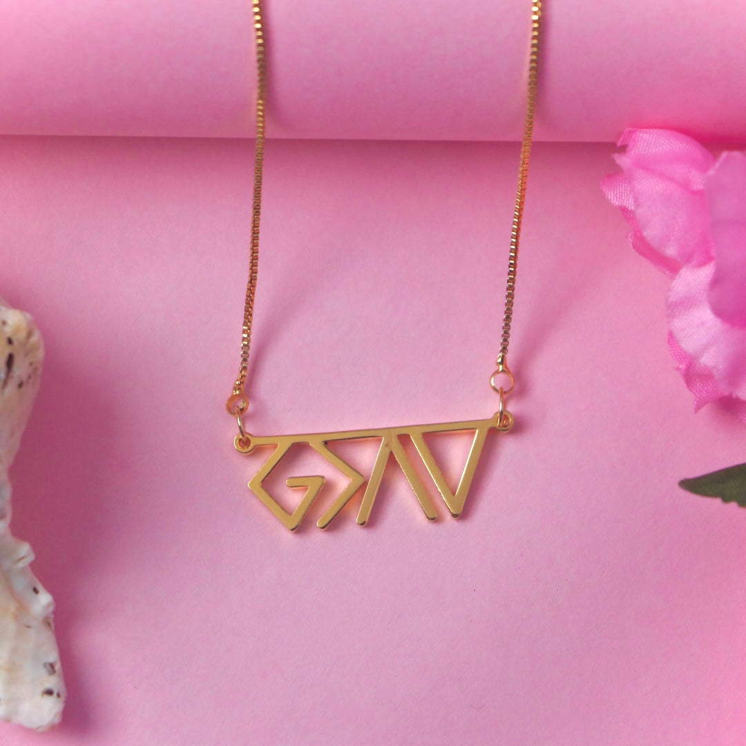22k Gold Plated God Is Greater Than Ups and Downs G>^v