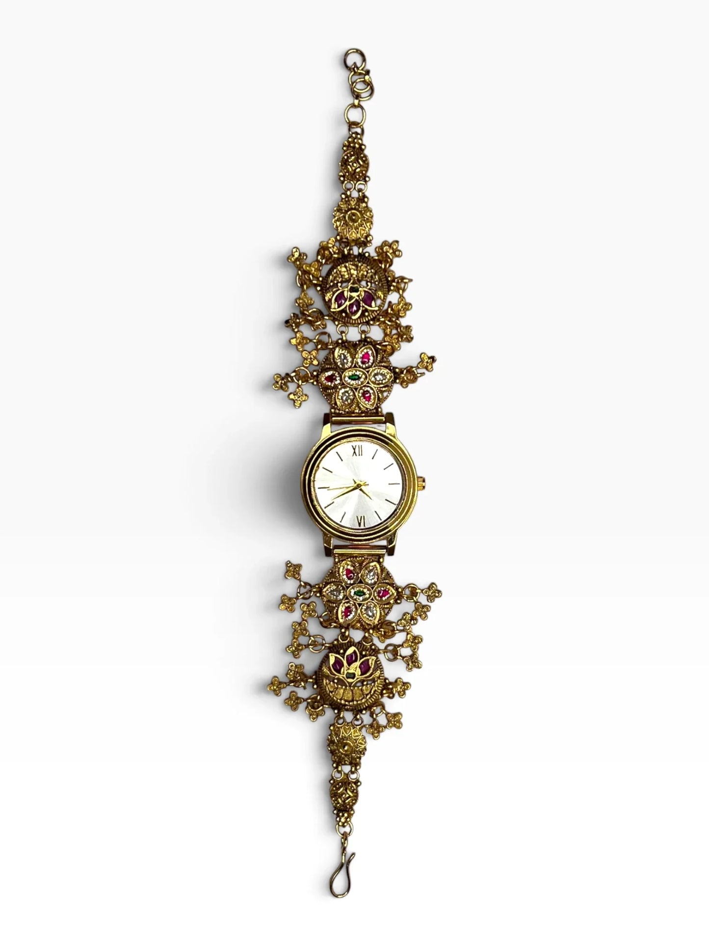 Heritage Luxury Floral Golden Dial Rajwadi Watch for Women