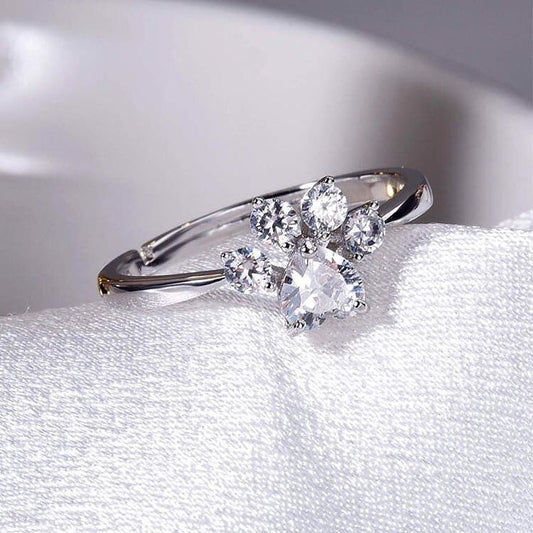 Furr Ever Silver Ring