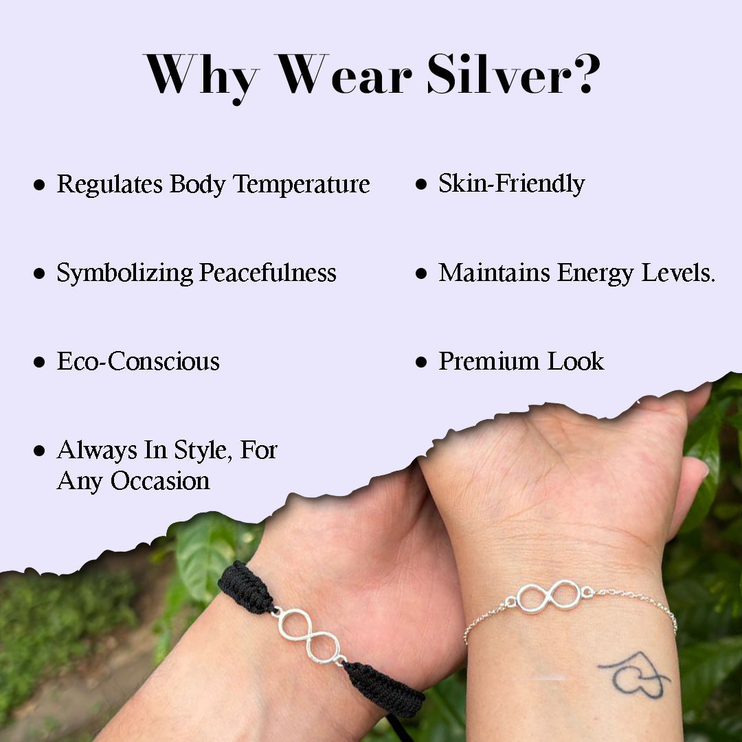 Promise Bracelets |Silver Infinity Bracelet Combo