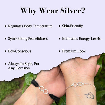 Promise Bracelets |Silver Infinity Bracelet Combo