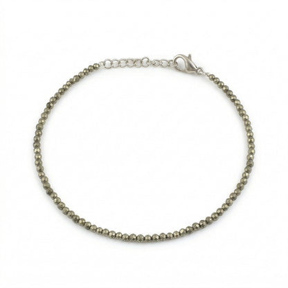 Dhanvarsha Raw Pyrite Anklet | Lab Certified | Stone of Money, Wealth and Opportunity Attraction