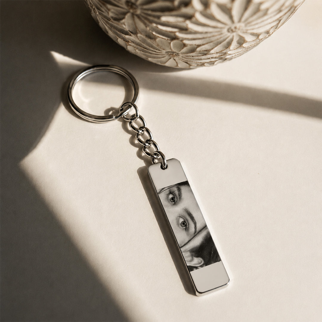 The Eyes Personalized Engraved Keychain