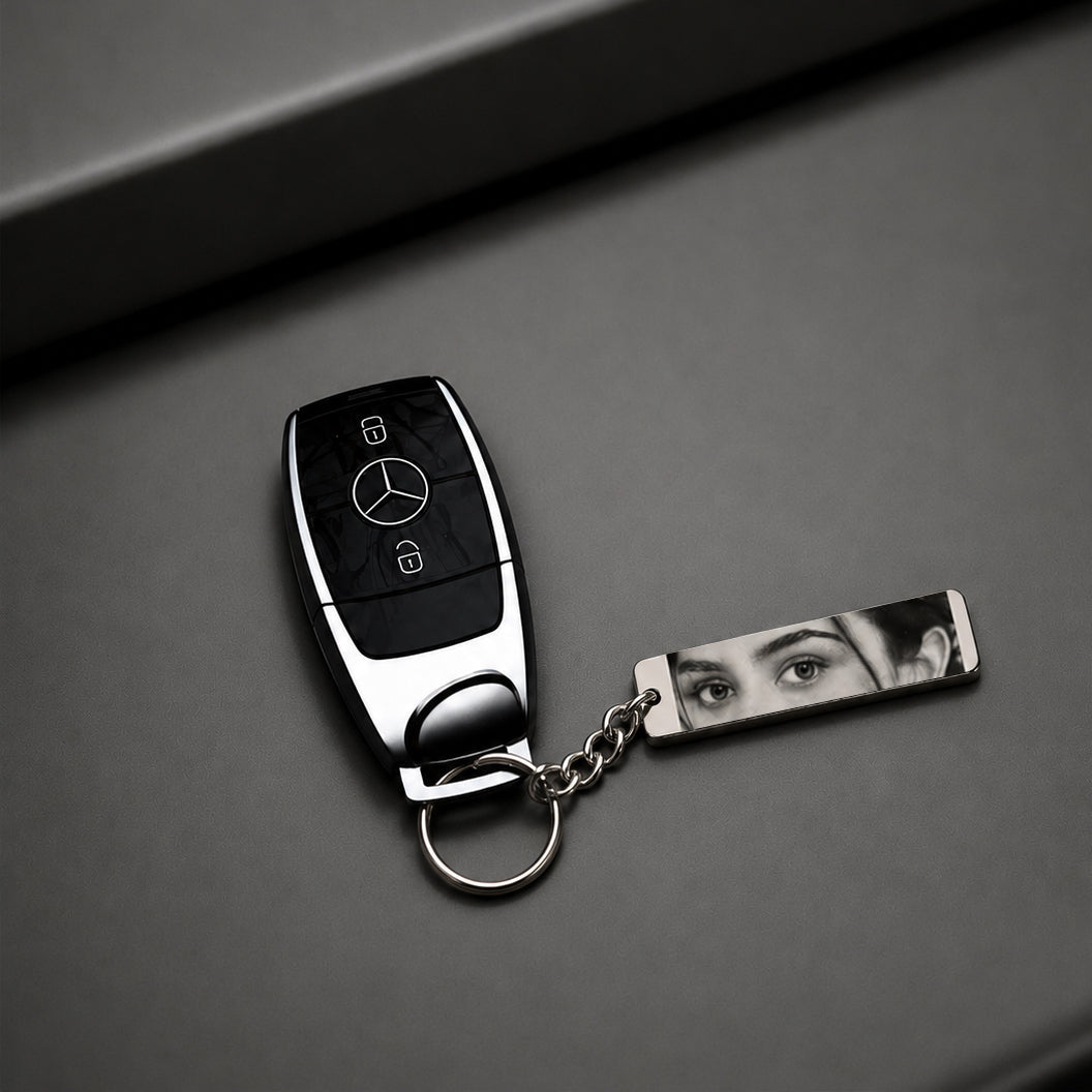 The Eyes Personalized Engraved Keychain