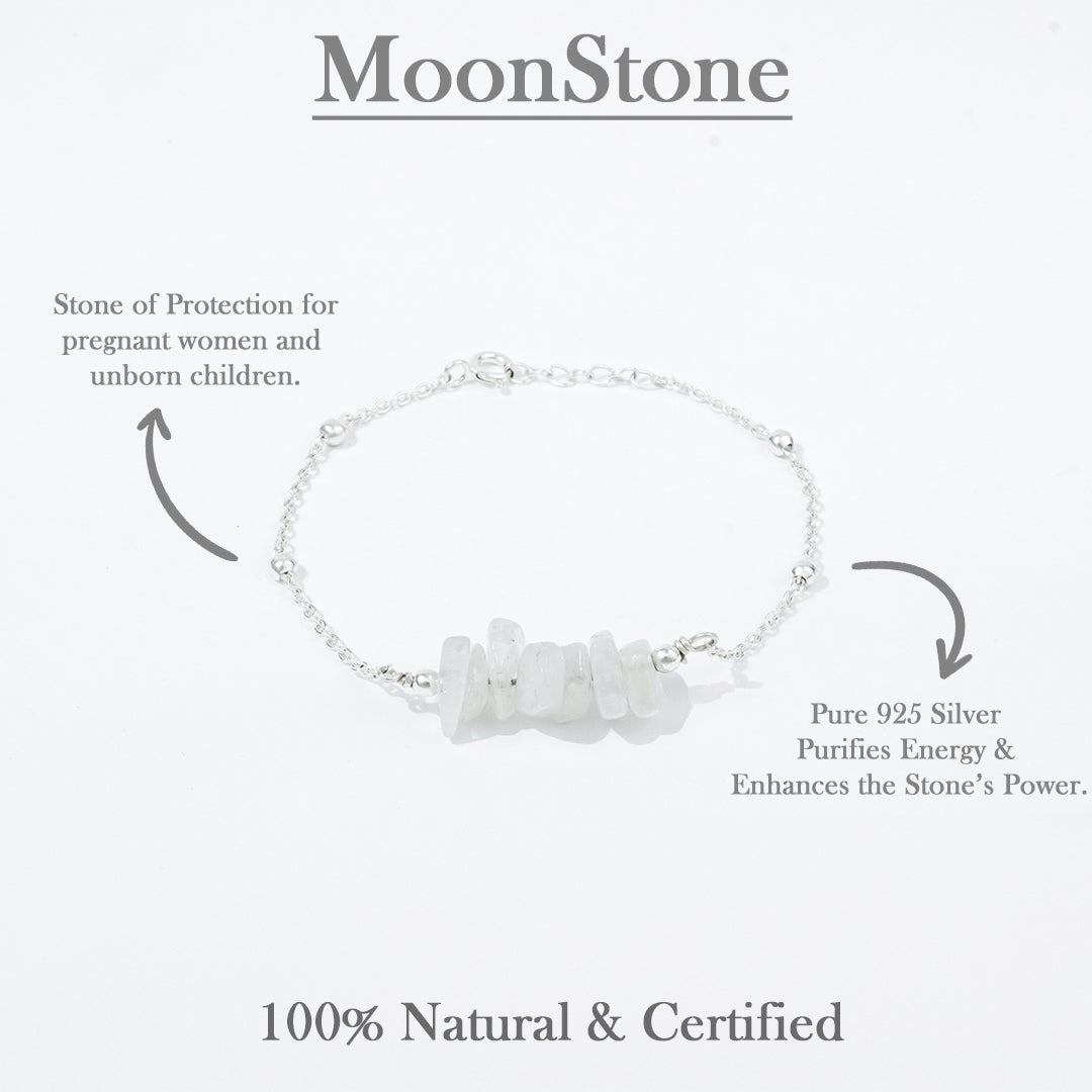 Saumya Moonstone Nurturing Bracelet |silver