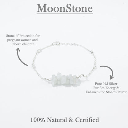 Saumya Moonstone Nurturing Bracelet |silver