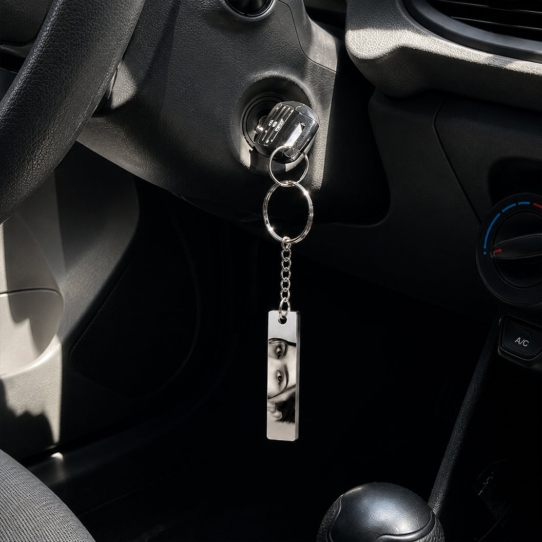 The Eyes Personalized Engraved Keychain
