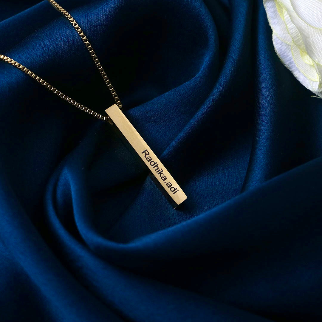 3D Bar Necklace