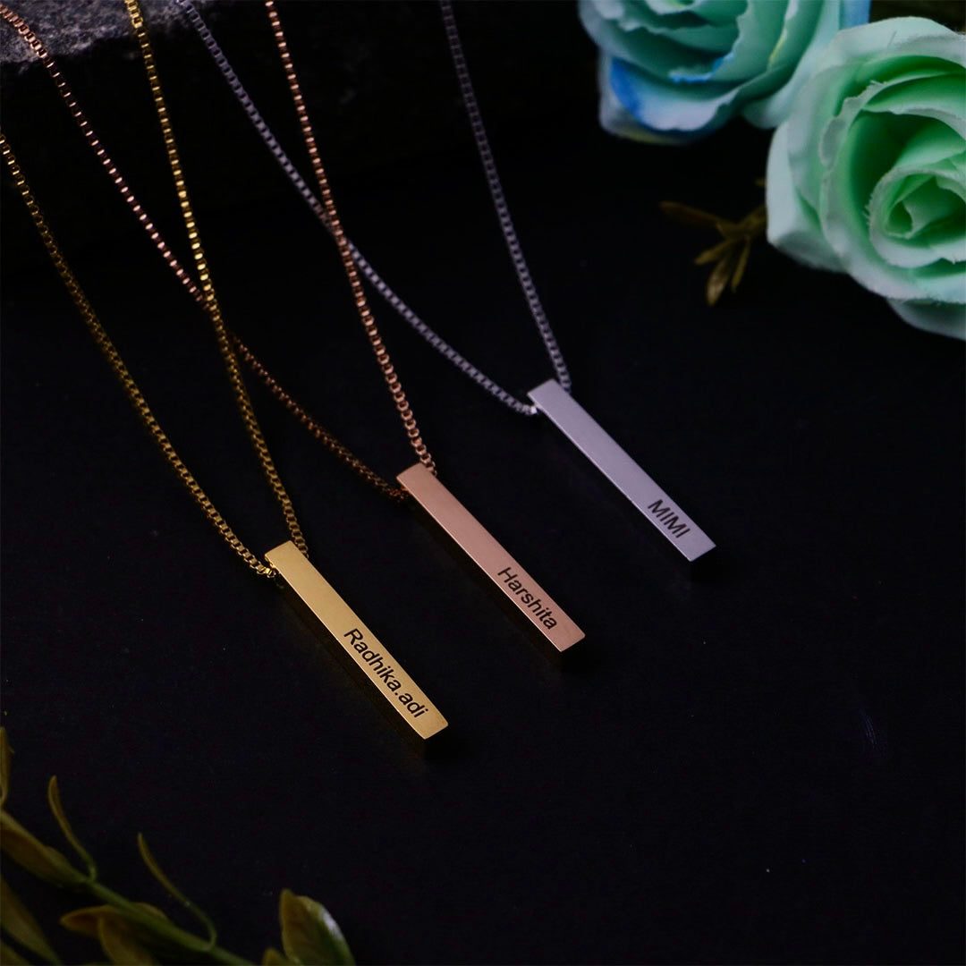 3D Bar Necklace