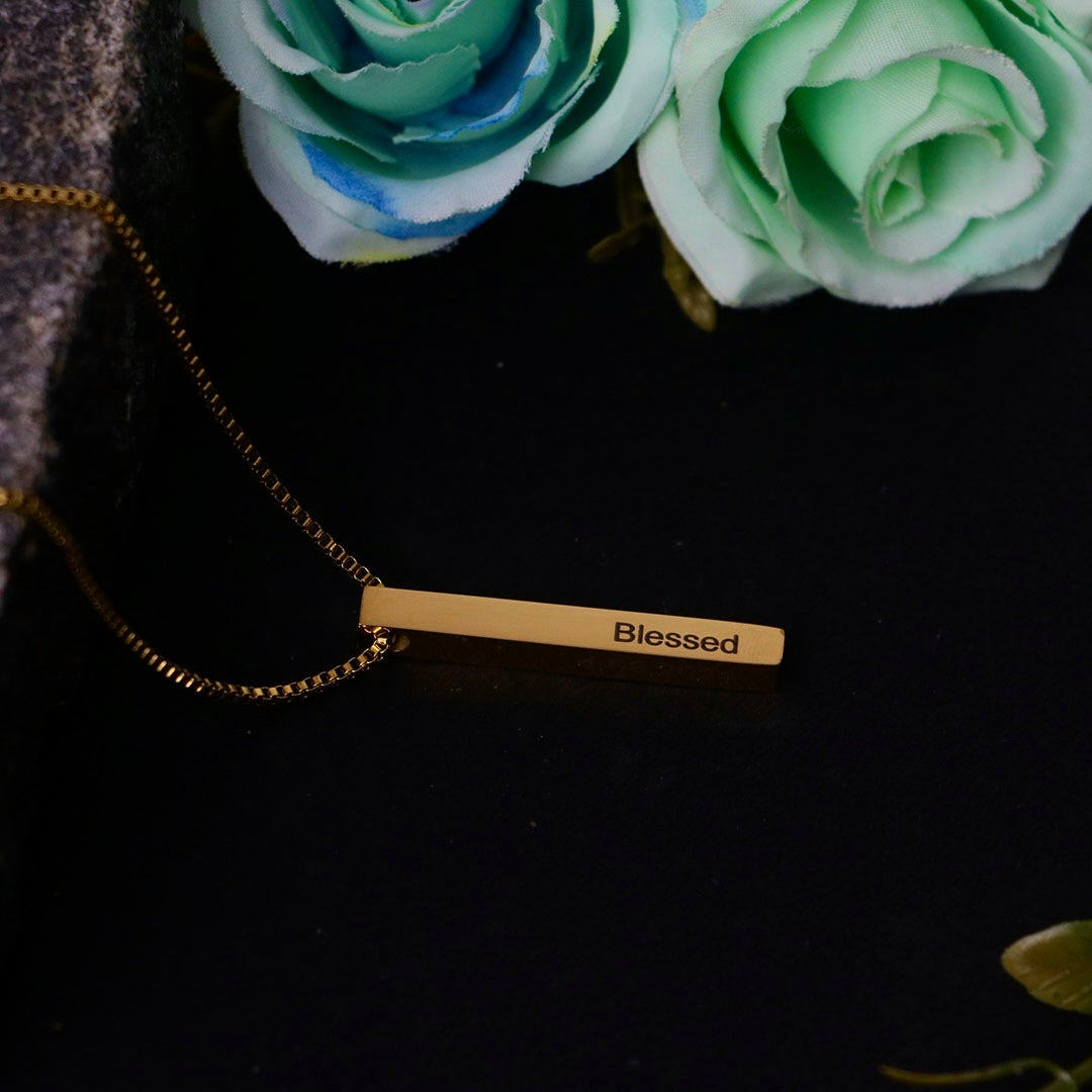 3D Bar Necklace