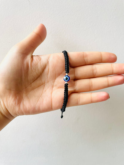Sleek Evil Eye Bracelet Combo Silver