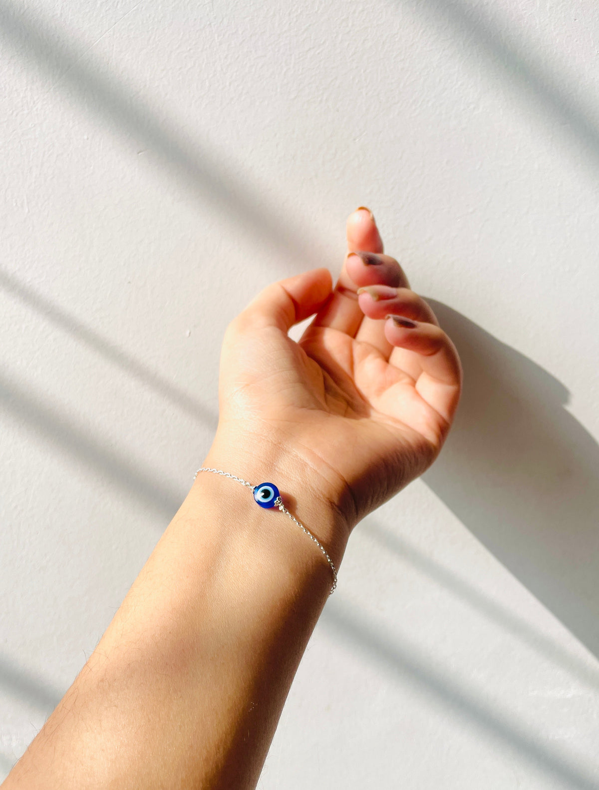 Sleek Evil Eye Bracelet Combo Silver