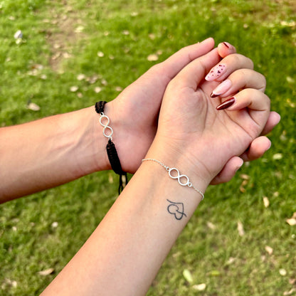 Promise Bracelets |Silver Infinity Bracelet Combo