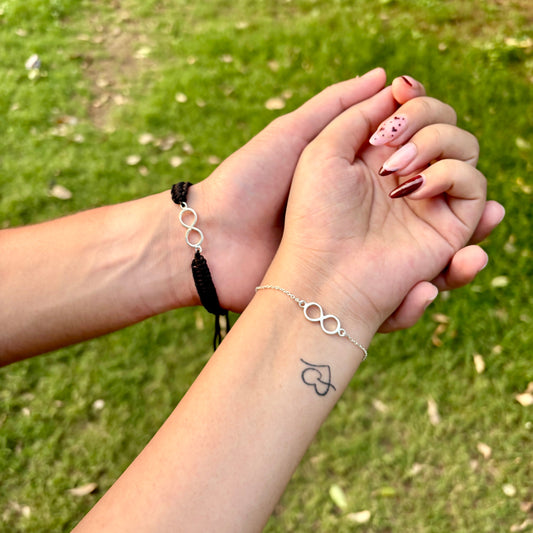 Promise Bracelets |Silver Infinity Bracelet Combo