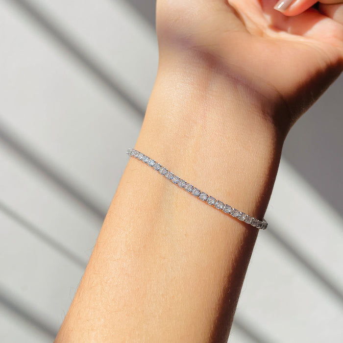 Tennis Silver Bracelet