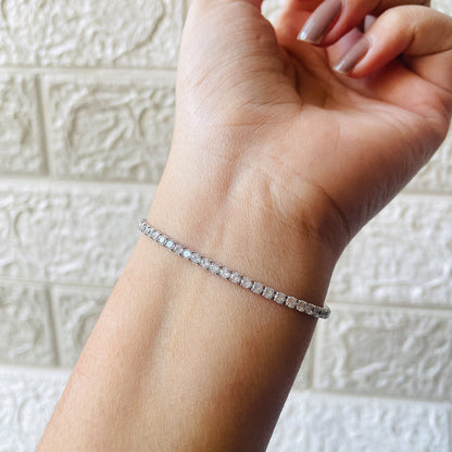 Tennis Silver Bracelet