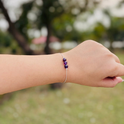 Aura Amethyst: Bracelet for Positive Energy and Peace