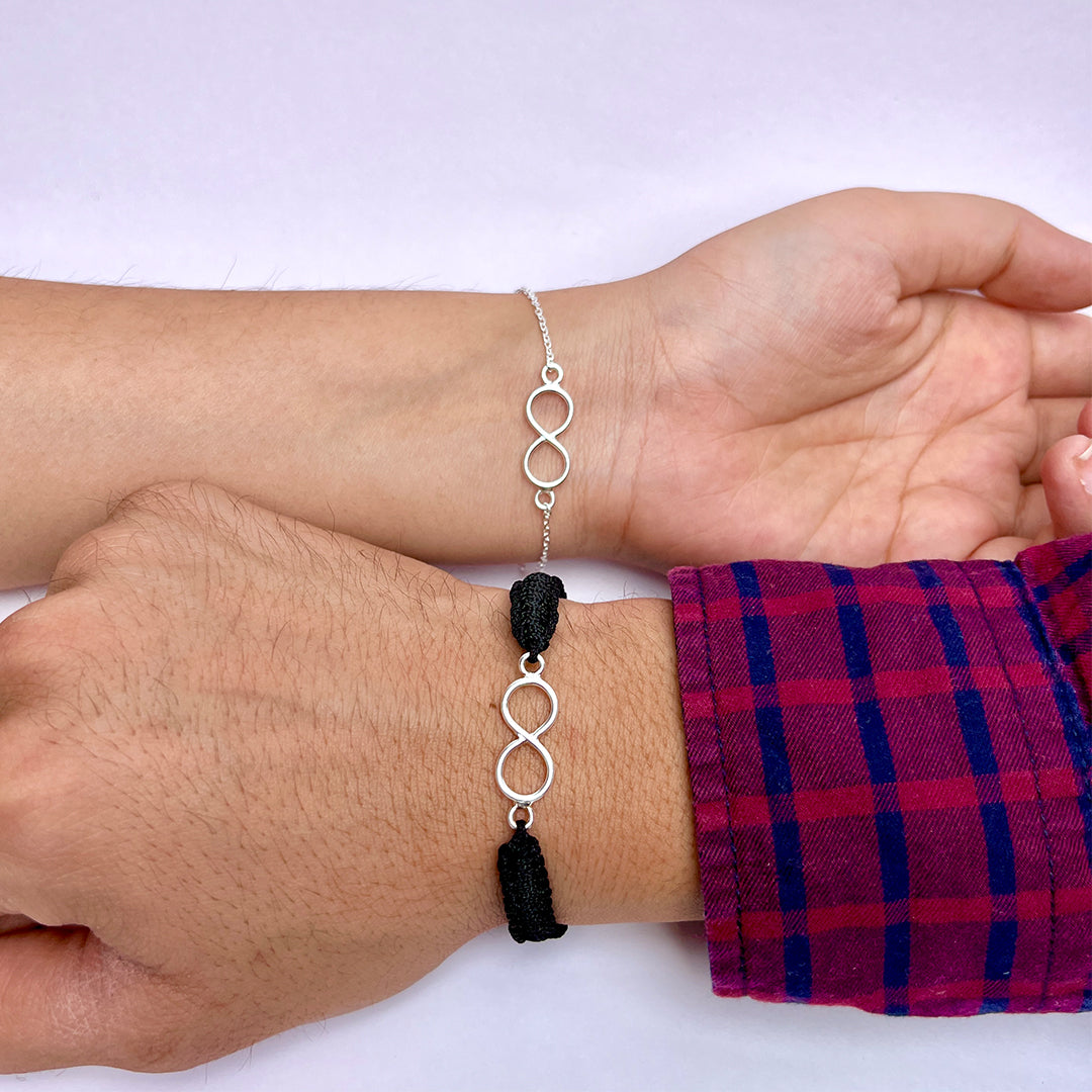 Promise Bracelets |Silver Infinity Bracelet Combo