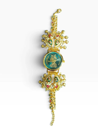 Rare Victorian Green Boteh Heritage Watch for Women